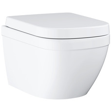Унітаз настінний Grohe Euro Ceramic 39693000 білий, мікроліфт, Triple Vortex Зображення