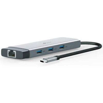 USB-хаб TP-Link UH9120C внешний, алюминий, 4 порта USB-C/USB-A, HDMI, RJ-45, кардридеры Изображение