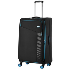 Чемодан 2E Trek большой полиэстер 97/117 л TSA 4 колеса черный Изображение