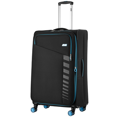 Валіза 2E Trek велика поліестер 97/117 л TSA 4 колеса чорна Валіза 2E Trek велика поліестер 97/117 л TSA 4 колеса чорна Зображення