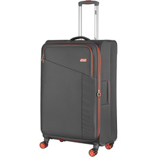 Чемодан 2E Trek большой, полиэстер, TSA замок, 4 колеса, серый Изображение