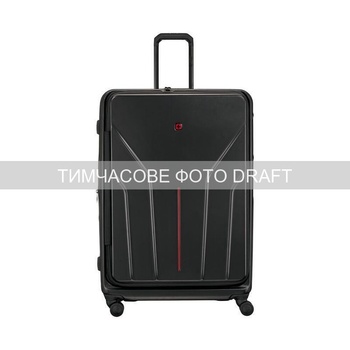 Чемодан Wenger Amplix Hardside Large черный, поликарбонат, TSA, 4 колеса, расширение Изображение
