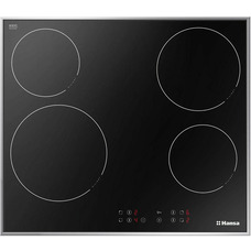 Варильна електрична поверхня Hansa BHCI96306 60 см чорна склокерамічна 4 конфорки сенсор Зображення