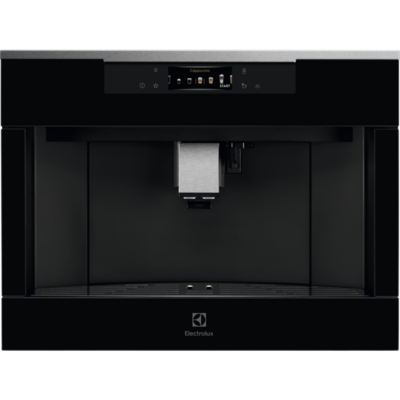 Встраиваемая кофемашина Electrolux KBC85X, автоматический капучинатор, дисплей, нержавеющая сталь Изображение