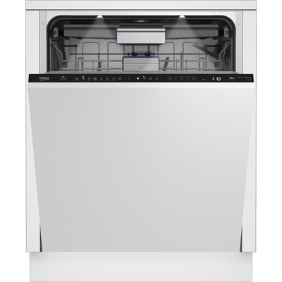 Встраиваемая посудомоечная машина Beko BDIN38531D, 15 комплектов, A+++, белая, сенсорное управление Изображение