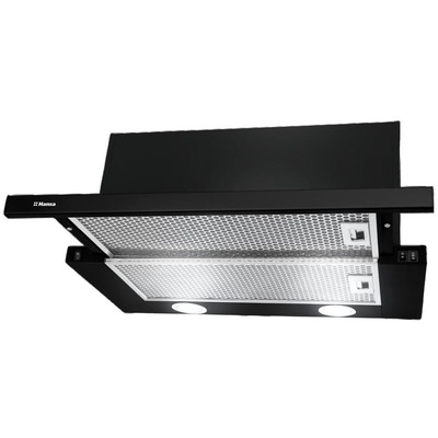 Вытяжка телескопическая Hansa OTP6241BH, 60 см, 475 м³/ч, черная Изображение