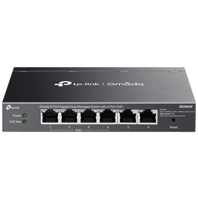 WebSmart коммутатор TP-Link ES206GP 6 портов, 4 PoE+, 65 Вт Изображение