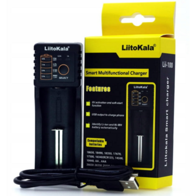 Зарядное устройство LiitoKala Lii-100 универсальное 1 слот Power Bank Изображение