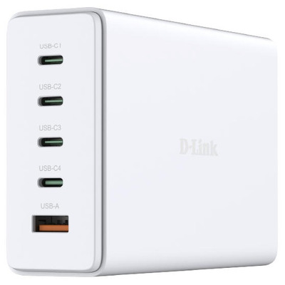 Зарядное устройство D-Link DCF-241 GaN 240Вт, 4xUSB-C, 1xUSB-A, белый Изображение