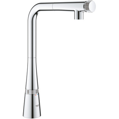 Смеситель для кухни Grohe Scala Smart Control хром, выдвижной излив, поворот 140° Изображение