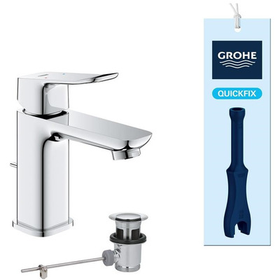 Змішувач для раковини Grohe QuickFix Dice S хром, неповоротний вилив 106 мм Зображення