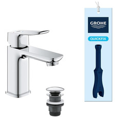 Смеситель Grohe QuickFix Dice ColdStart S-size, хром, для раковины Изображение