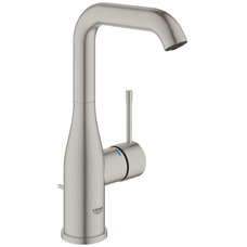 Смеситель для раковины Grohe Essence 24174DC1, нержавеющая сталь, однорычажный, длинный излив 211 мм Изображение