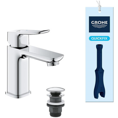Змішувач для раковини Grohe QuickFix Dice S хром, керамічний картридж, донний клапан Зображення