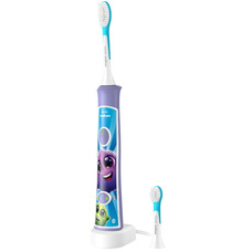 Зубна електрощітка Philips Sonicare For Kids HX6322/12, звукова, дитяча, 2 насадки, фіолетова Зображення